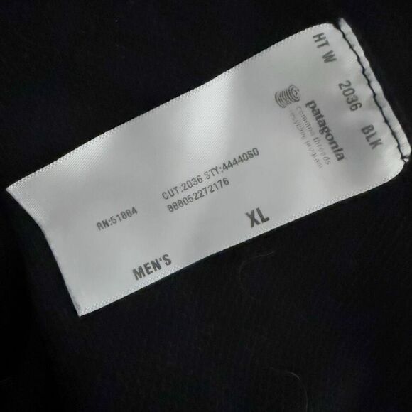 PATAGONIA | Men's Capilene Black Half Zip Thermal Base Layer Pullover | Size XL - Picture 7 of 8